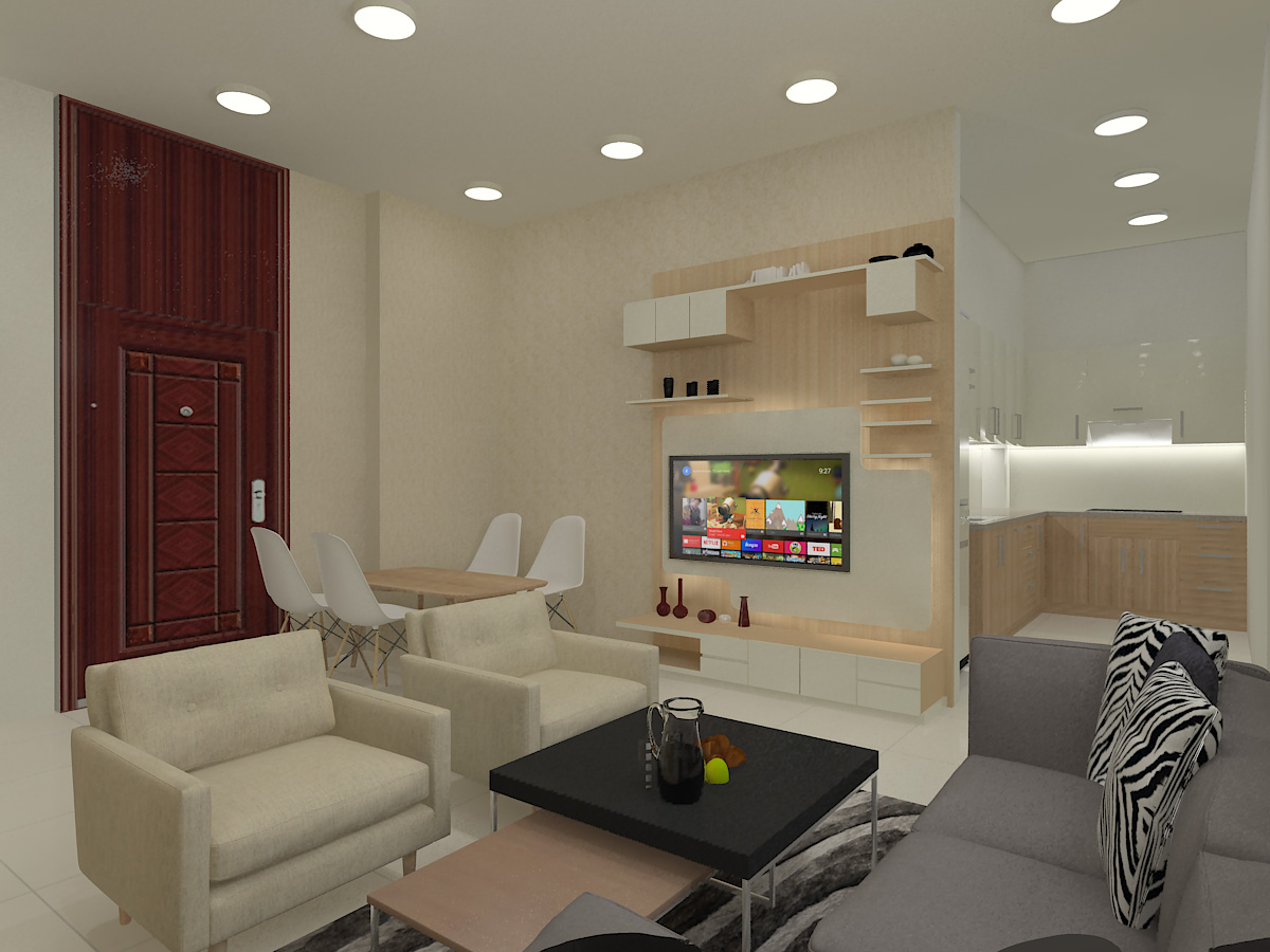 thiết kế phòng khách căn hộ Lê Đức Thọ Gò Vấp