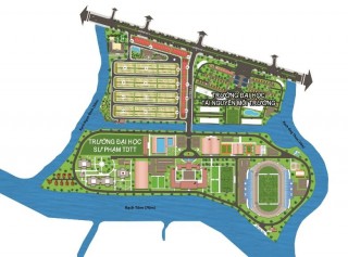 Đất nền dự án mới Nhà Bè có vị trí 3 mặt giáp sông và 2 trường Đại học